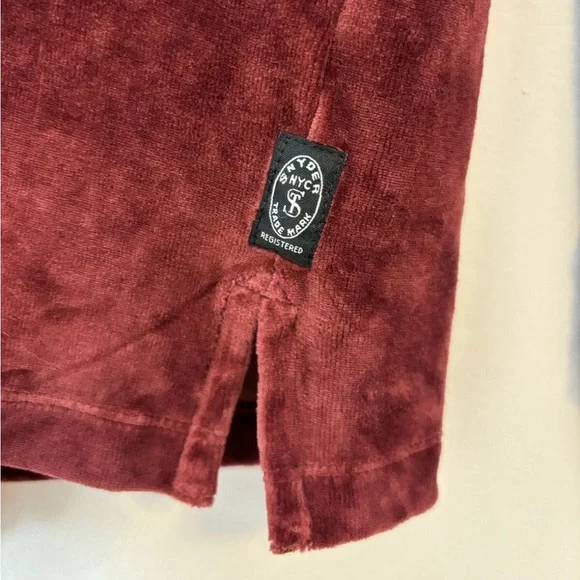 Todd Snyder Men's Red The Velour Tavern Polo - Picture 4 of 6